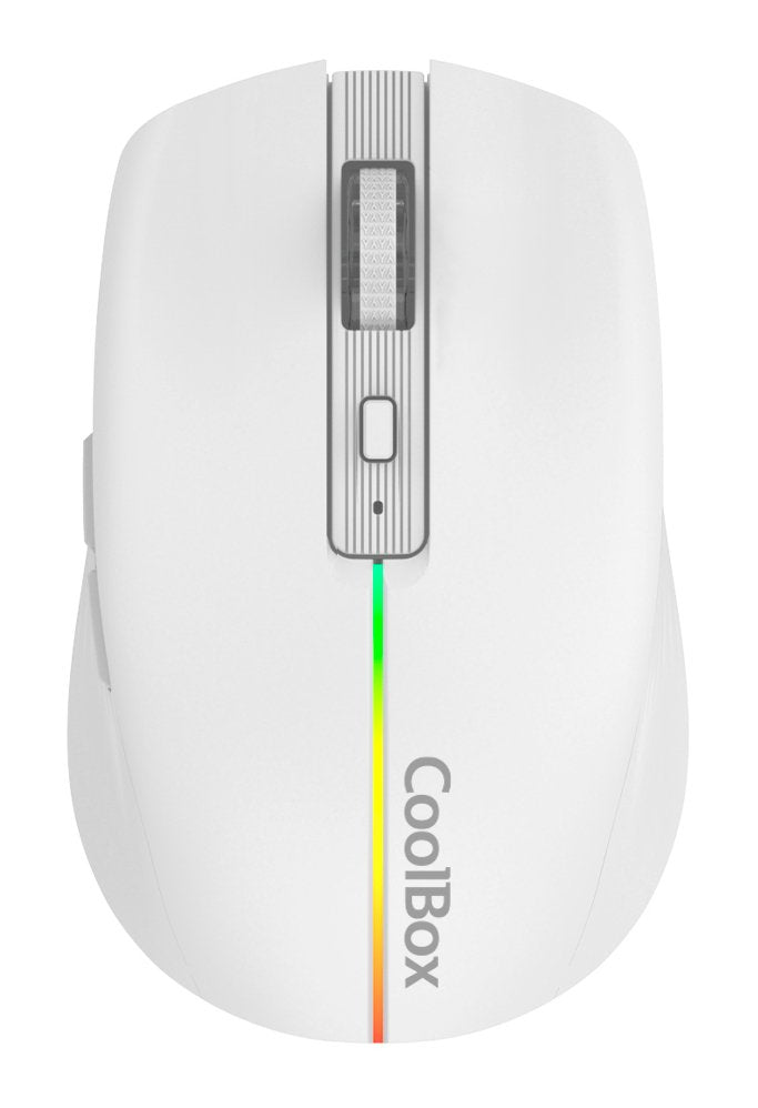 Ratón Coolbox Gaming W01 1600dpi Inalámbrico Blanco