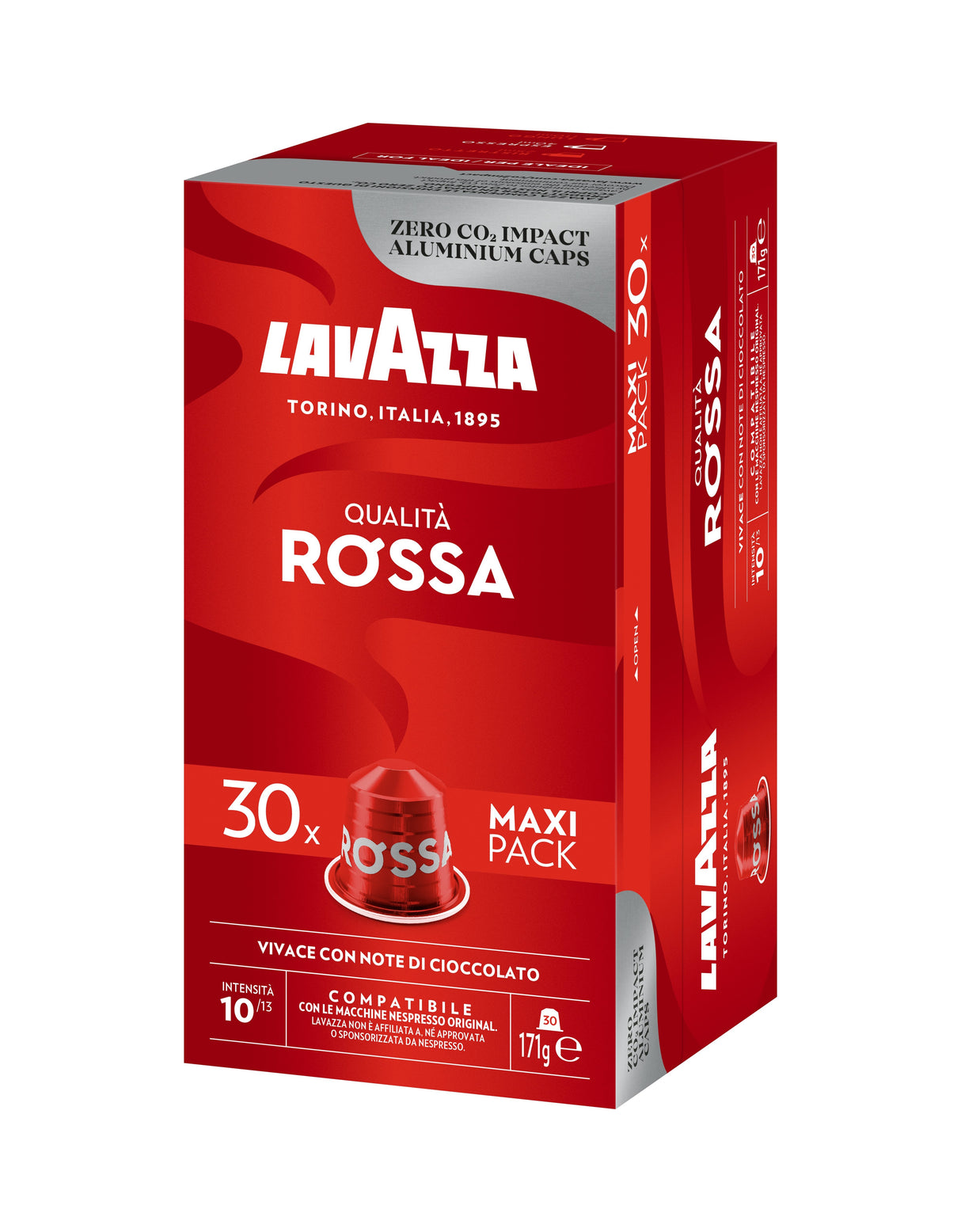 Cápsula Lavazza Qualitá Rossa Para Cafeteras Nespresso Caja De 30