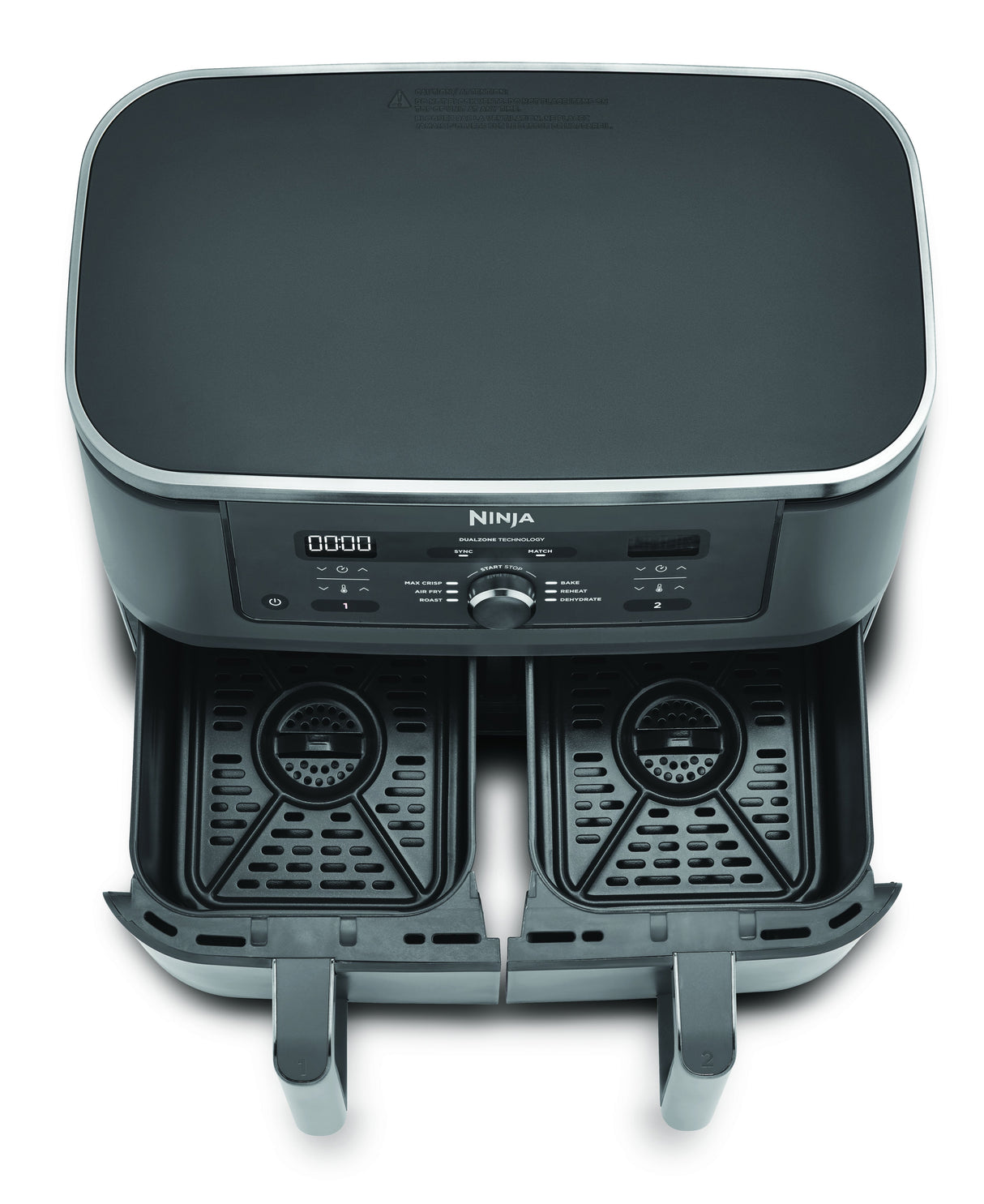 EAN 0622356322676 - Ninja DZ400EU freidora Doble 9,5 L Independiente 2470 W Freidora de aire caliente Gris imagen 6