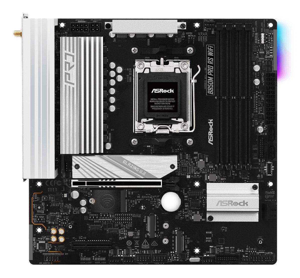 EAN 4711581490352 - Asrock B850M Pro RS WiFi AMD B850 Zócalo AM5 micro ATX imagen 2