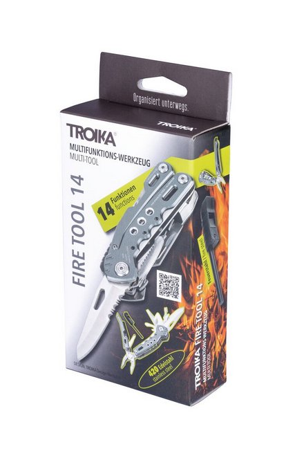 EAN 4024023202414 - TROIKA TOL45/GY alicate multiherramienta Llavero 14 herramientas Gris imagen 5