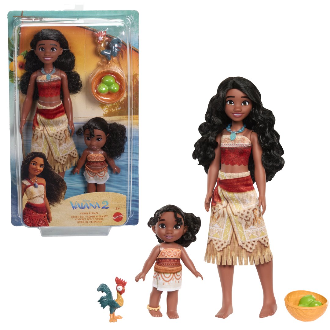 Blister 2 Muñecas Vaiana & Simea Moana 2 Disney