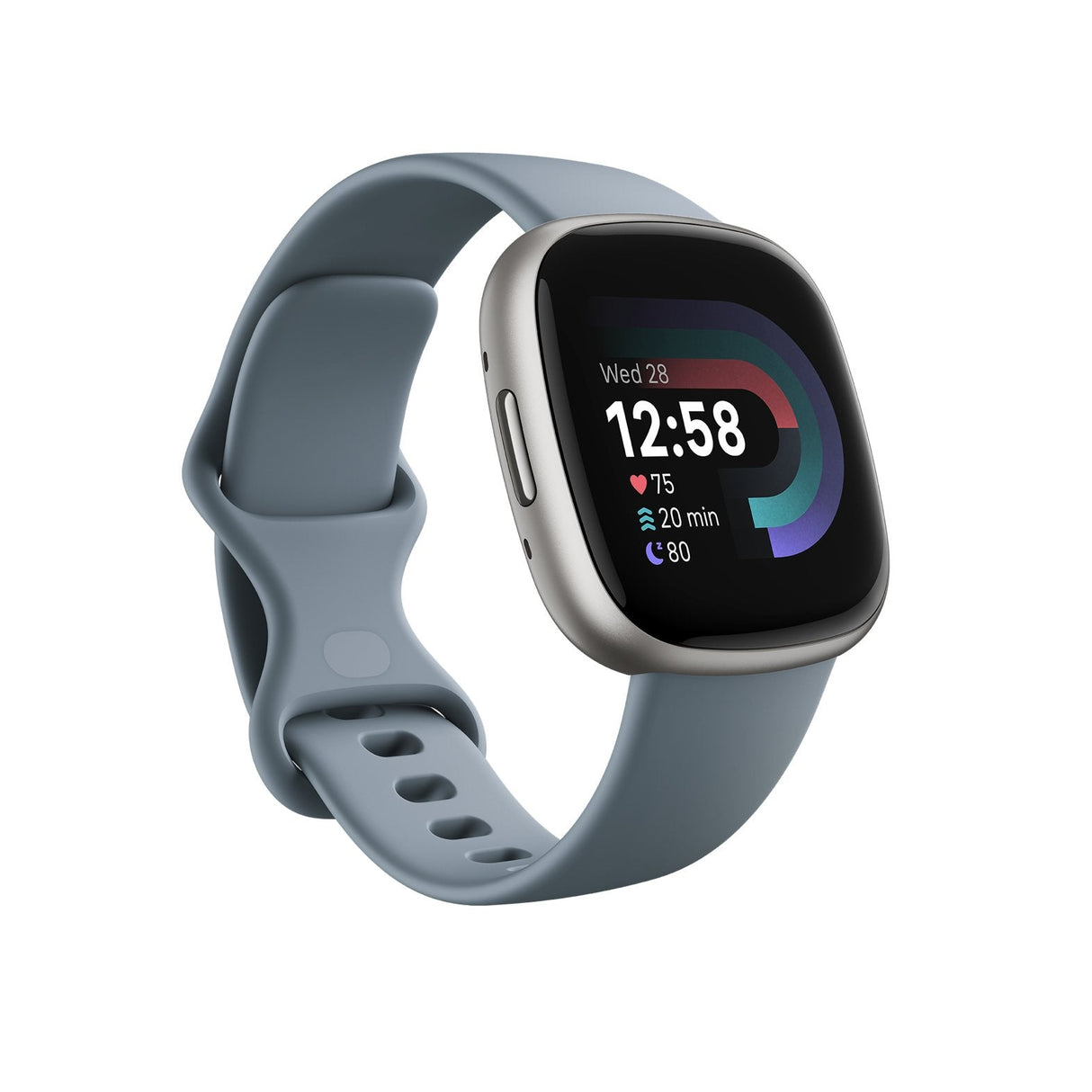 Smartwatch Fitbit Versa 4 Waterfall Blue/Platinum