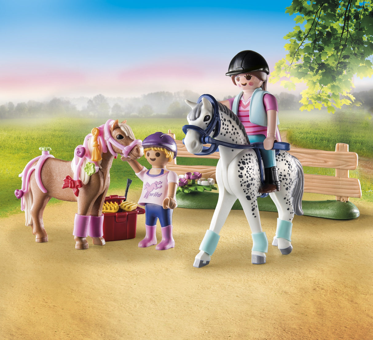 Playmobil 71259 Country Starter Pack Cuidado De Caballos Con Muchos Accesorios.