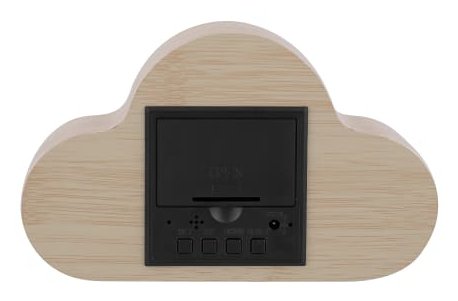 Tnb Joy - Reloj Led Con 3 Alarmas En La Nube - Efecto Madera