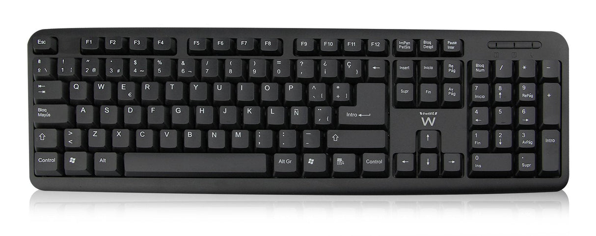 Ewent Teclado Español Standard Slim Usb Negro (Ew3109)