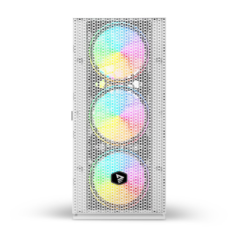 EAN 5901986048039 - Savio Raptor White X1 ARGB Glass/Mesh White Computer Case Midi Tower Blanco imagen 5