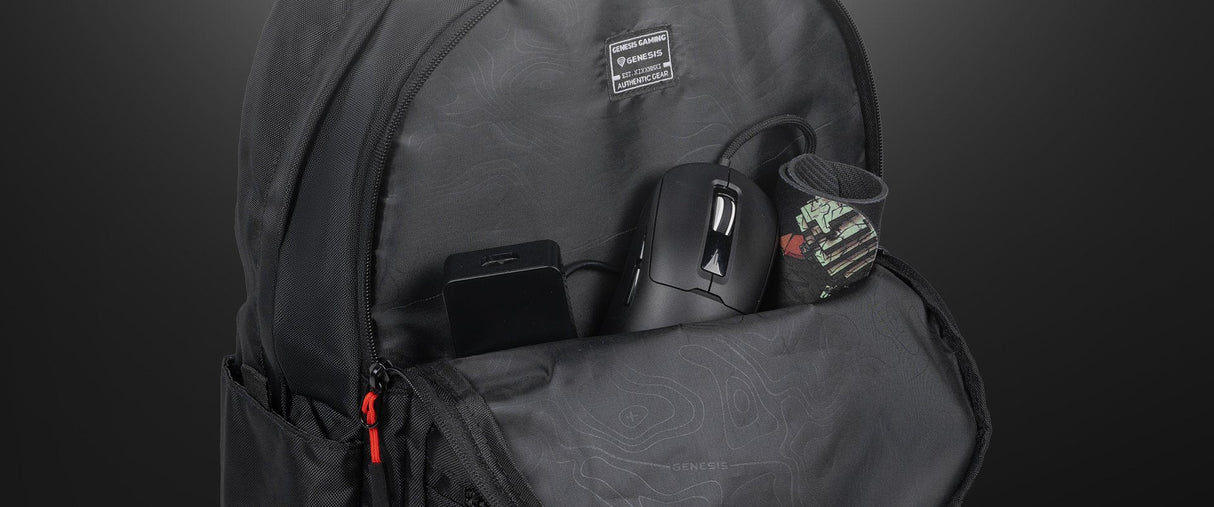 Natec Genesis Backpack Pallad 200 Negro 19inch