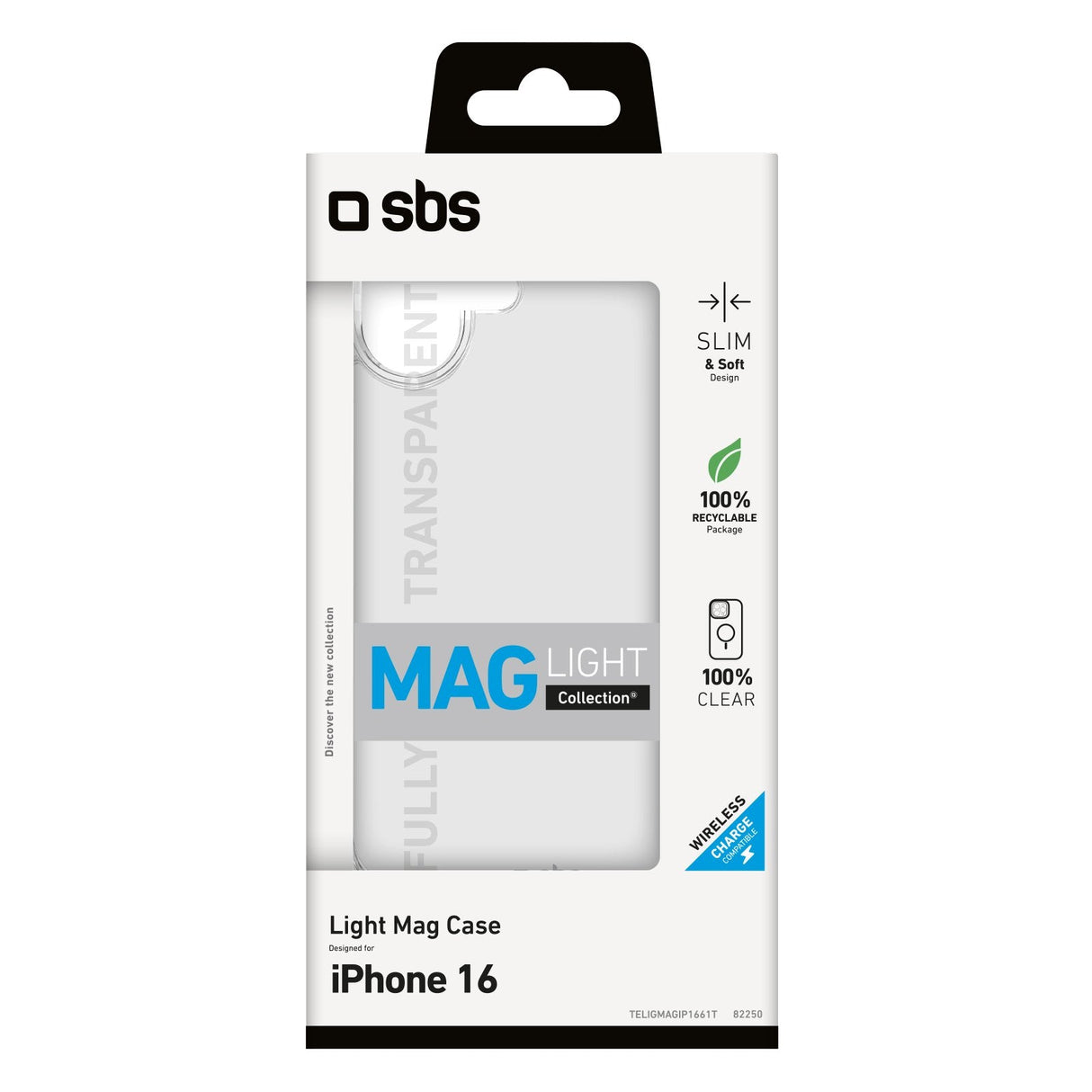 EAN 8018417482250 - SBS Light Mag funda para teléfono móvil 15,5 cm (6.1") Transparente imagen 2