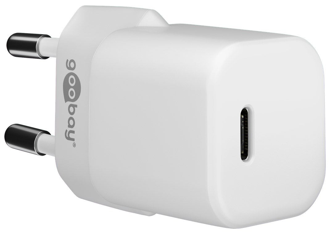 Goobay Juego De Carga Apple Lightning / Usb-C Pd 30 Vatios, Cargador Blanco, Cable De 1 Metro, Pd 64575