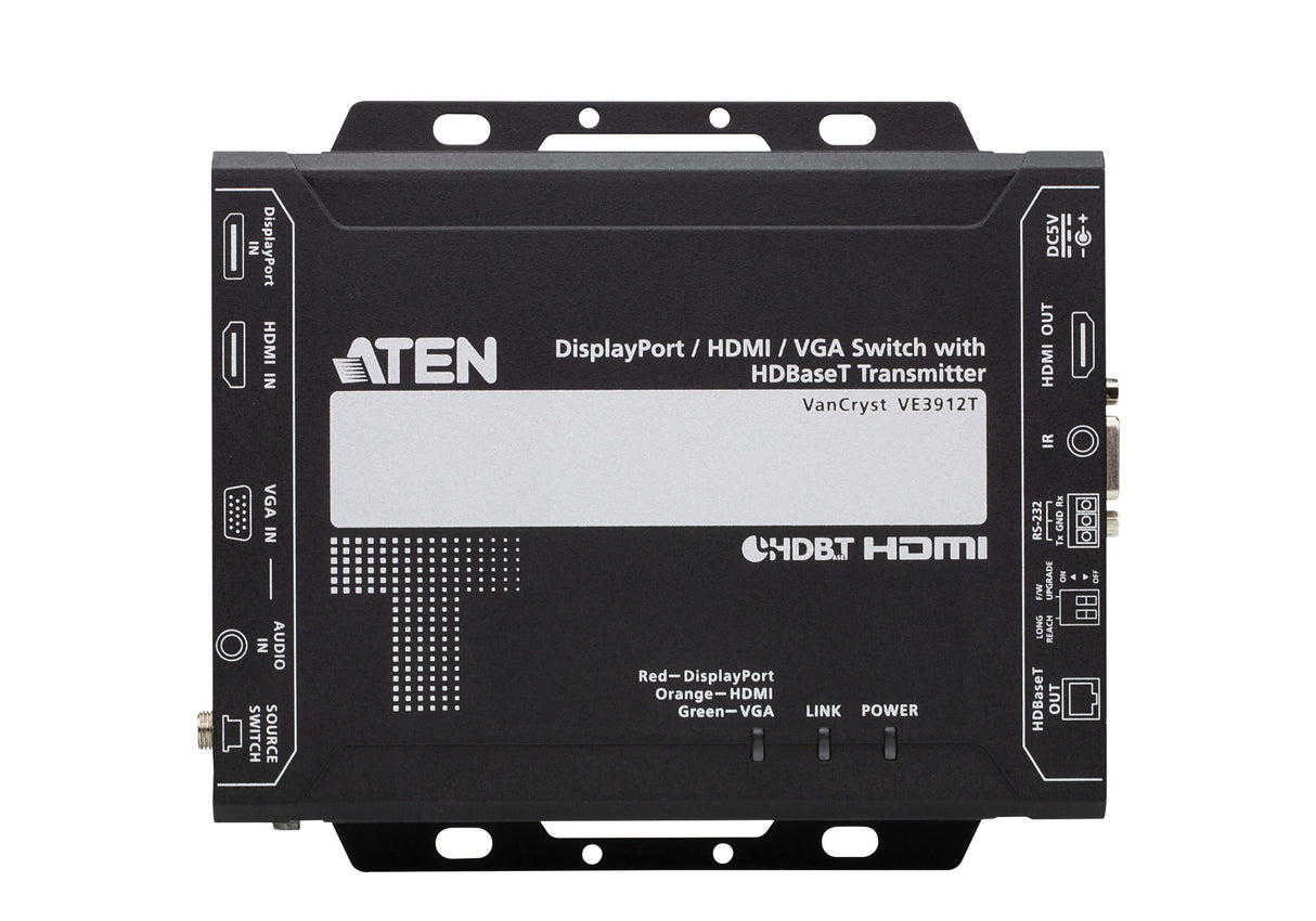 EAN 4719264649851 - ATEN VE3912T-AT-G extensor audio/video Transmisor de señales AV Negro imagen 4