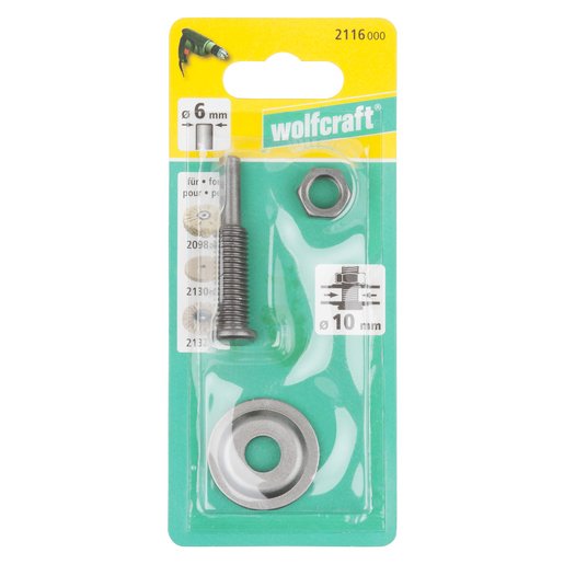 Vástago Portaútil Para Ø10mm 10x6mm 2116000 Wolfcraft