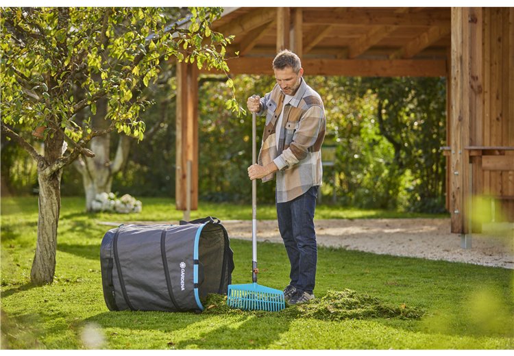 Bolsa Para Residuos De Jardín Gardena Popup Rectangular, Talla M Negro/Turquesa, 127 Litros 11715-20