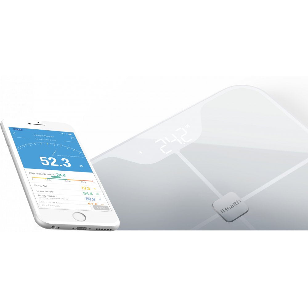Báscula De Análisis Corporal Ihealth Hs2s, Bluetooth
