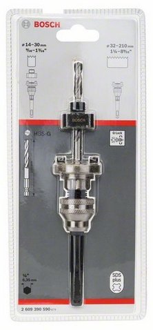 EAN 3165140698276 - Bosch 2 609 390 590 accesorio para adaptador de taladro Adaptador para sierra de corona imagen 2