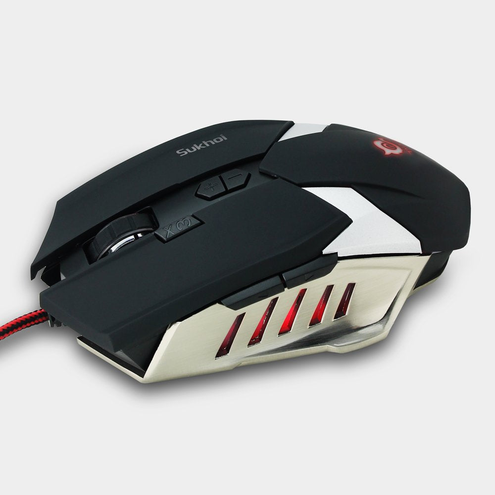 Talius Raton Gaming Sukhoi 2500dpi 8 Botones Black