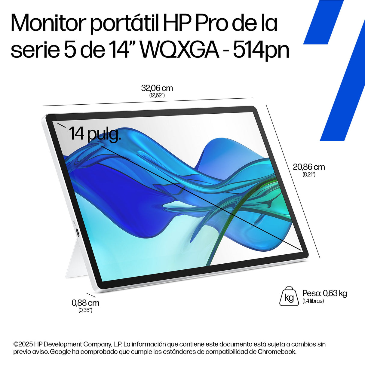 Hp Monitor Series 5 Pro Portable 514pn (B88jwaa#Abb)