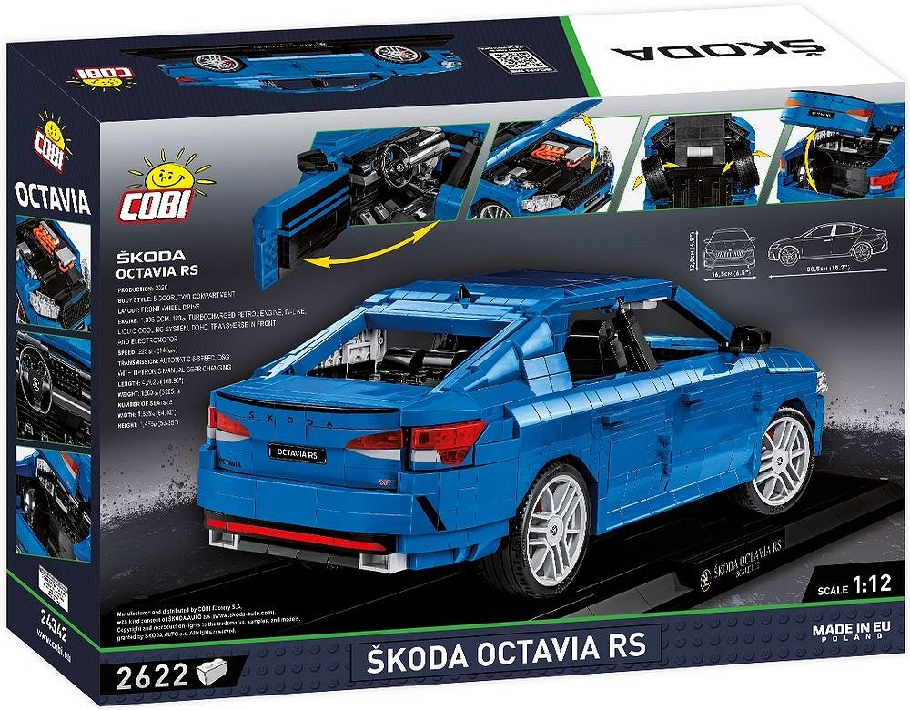 Juguete De Construcción Cobi Skoda Octavia Rs - Executive Edition, Escala 1:12 Cobi-24342