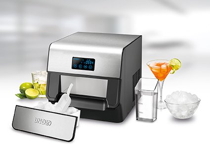 EAN 4011689489556 - Unold 48955 máquina de cubo de hielo Máquina para hacer cubitos de hielo portátil 150 W Negro, Acero inox imagen 10