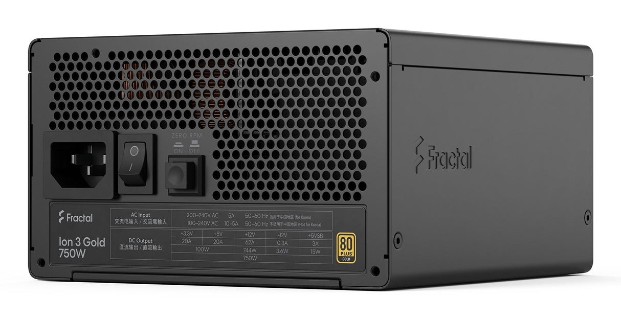 EAN 7340172710257 - Fractal Design Ion 3 Gold 750W unidad de fuente de alimentación 24-pin ATX ATX Negro imagen 15