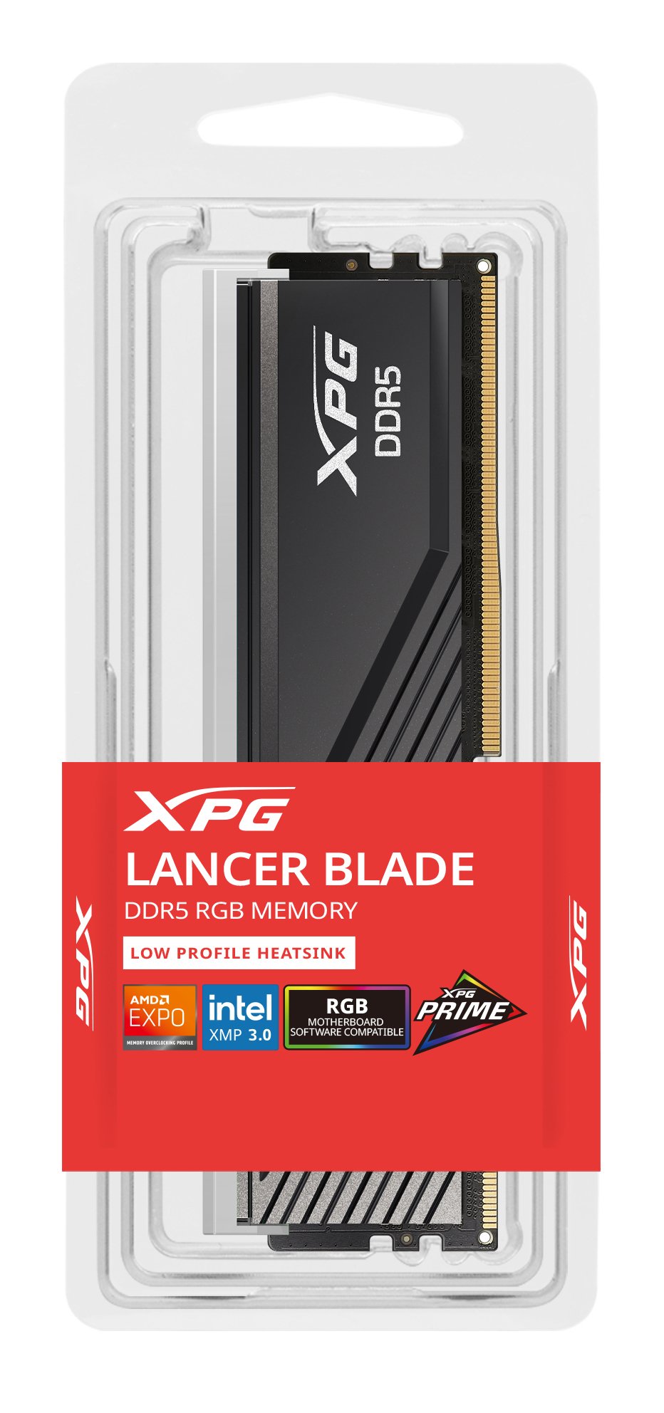 Memoria Adata 32 Gb Ddr5 6000 Ax5u6000c3032g-Slabrbk, Lancer Blade Rgb, Intel Xmp, Amd Expo Ax5u6000c3032g-Slabrbk Negro