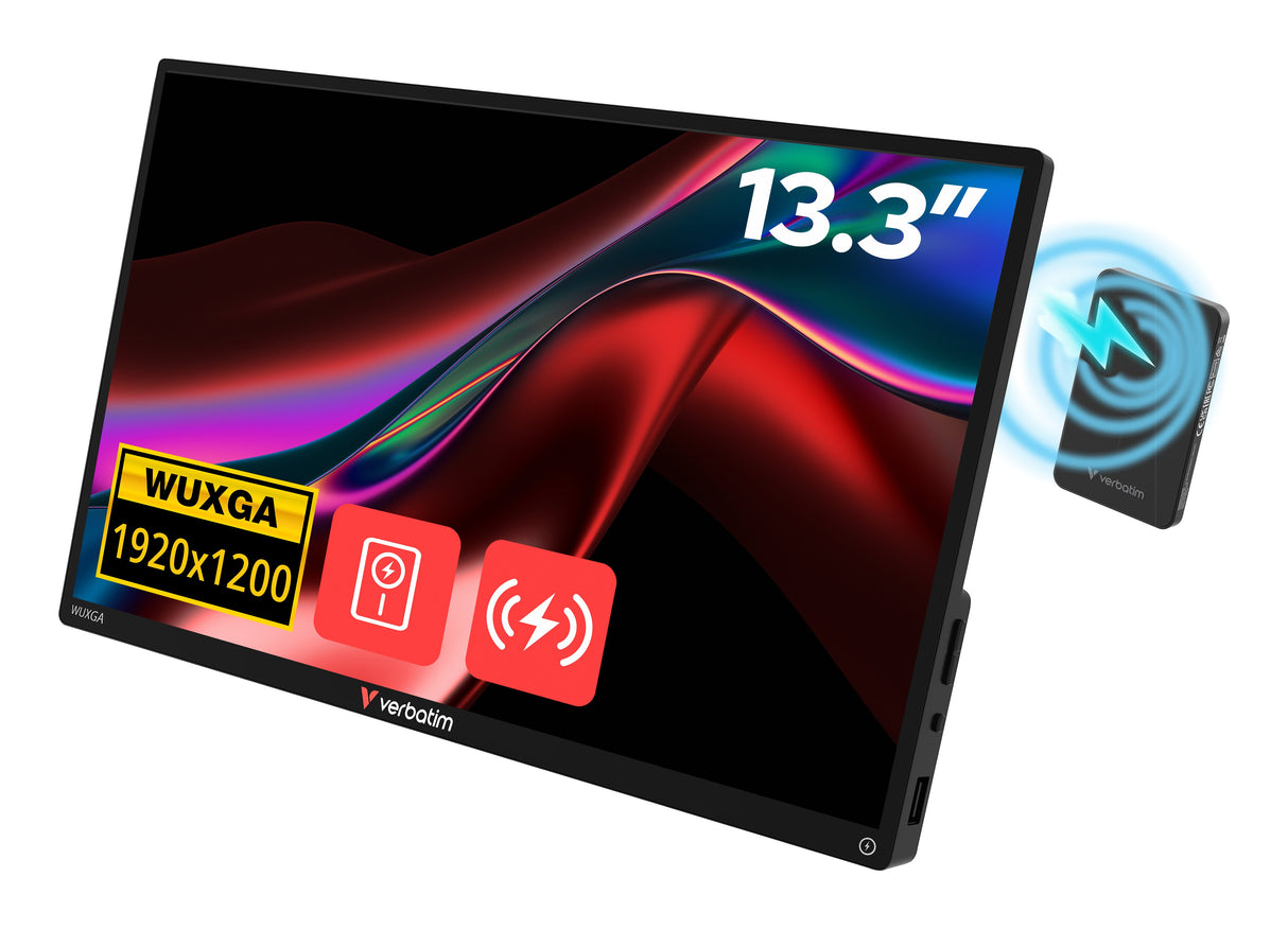 EAN 23942320876 - Verbatim 32087 monitor o TV portátil Monitor portátil Negro 33,8 cm (13.3") 1920 x 1200 Pixeles imagen 1