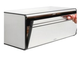 Brabantia Klappbrotkasten Front Eckig, Stahl Matt