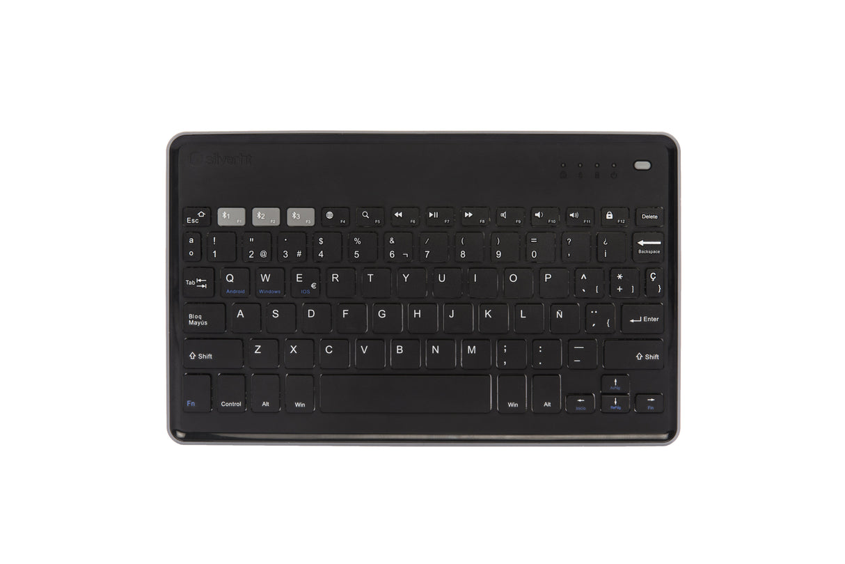 Teclado Inalambrico Kb Silver Ht Gris Oscuro