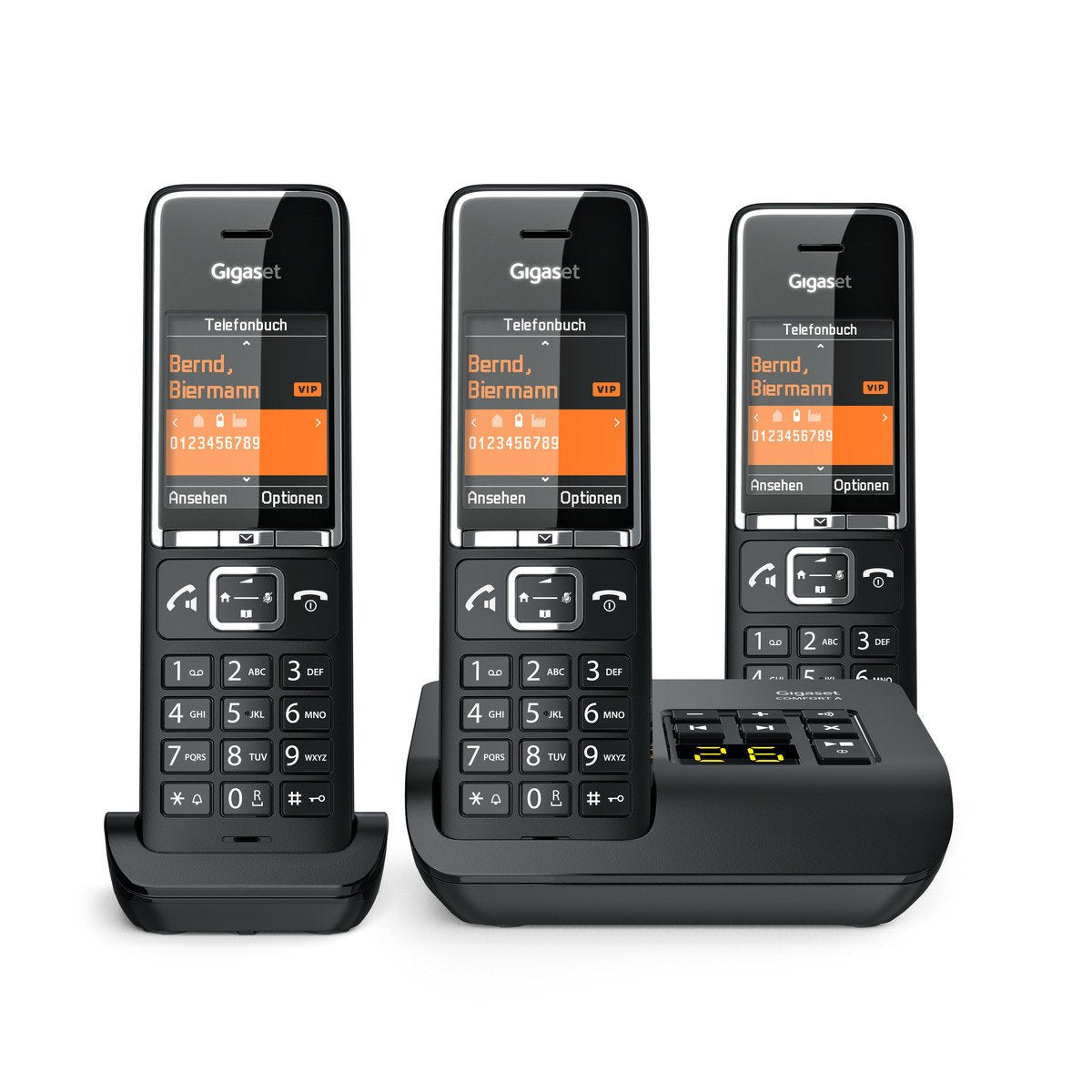 Telefono Gigaset Comfort 550a Trio Negro/Cromo