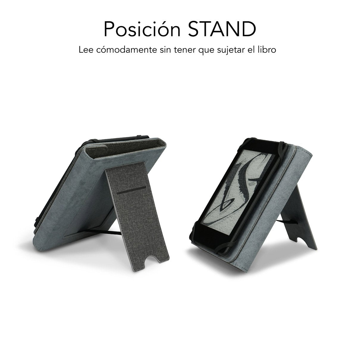 EAN 8436586741631 - SUBBLIM FUNDA EBOOK CLEVER STAND 6'' GREY funda para libro electrónico 15,2 cm (6") Gris imagen 4