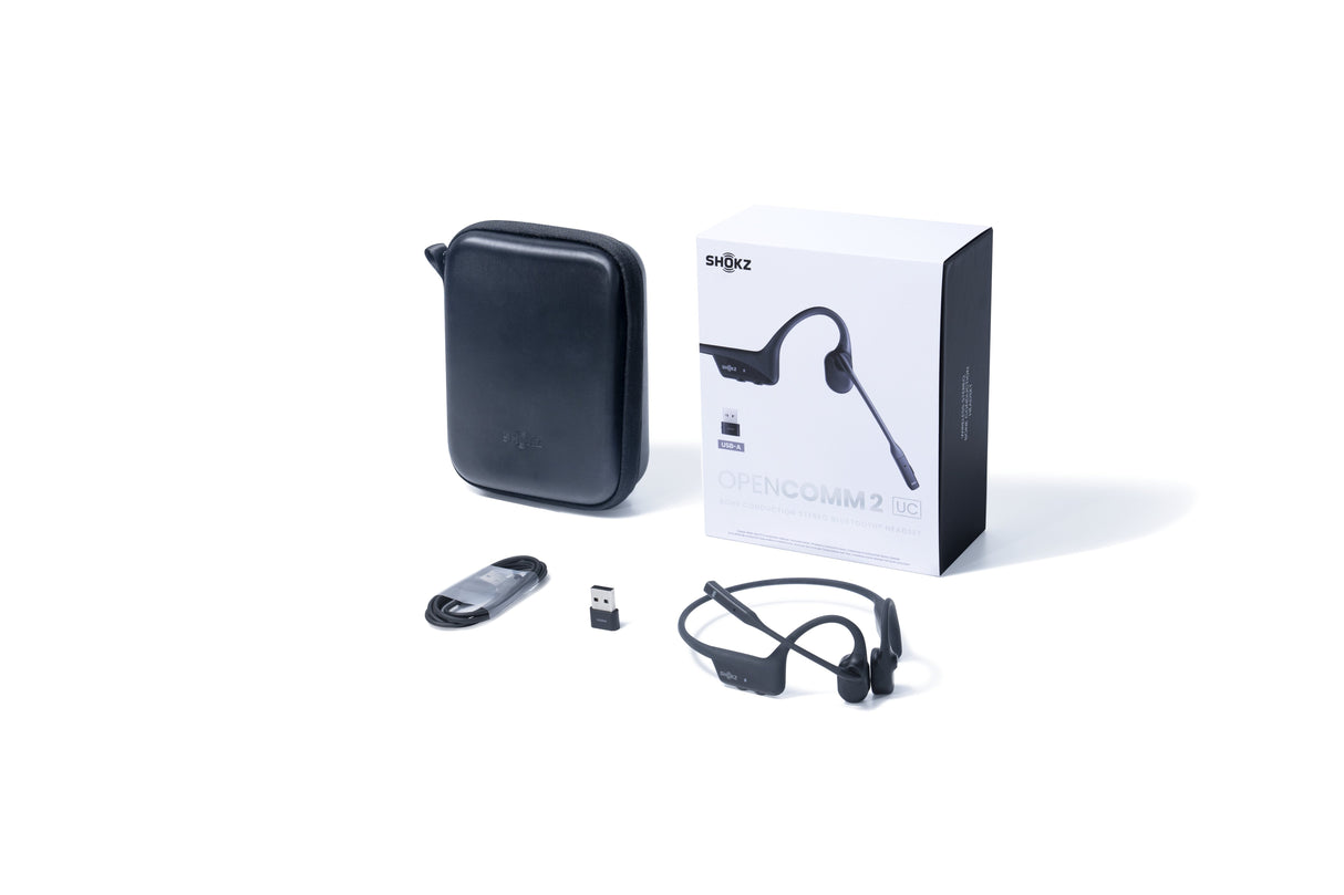 Auriculares Shokz Opencomm Inalámbrico Usb Tipo A Bluetooth Negro