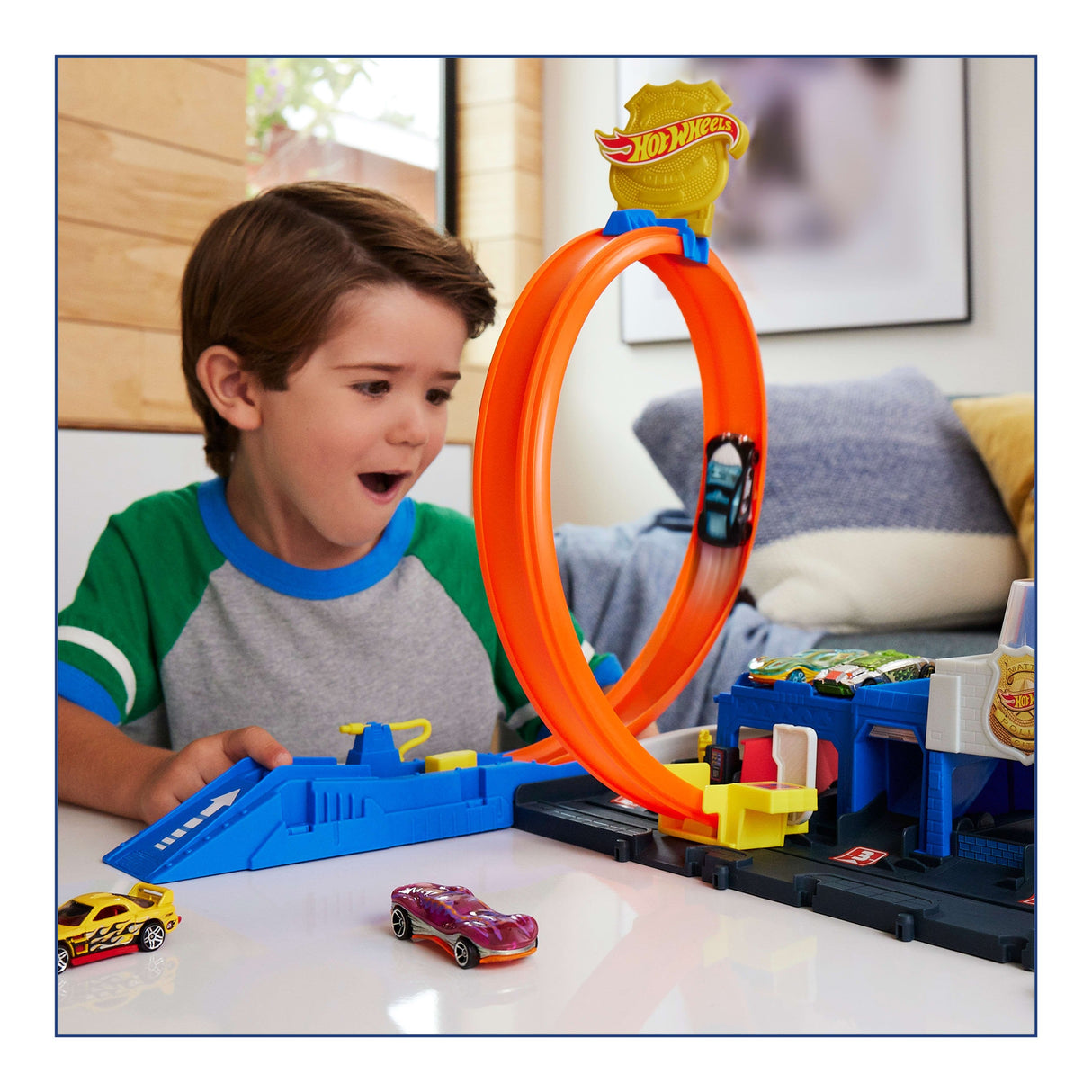 Hot Wheels Hot Wheels City Super Comisaría De Policía, Construcción De Juegos Jbm71