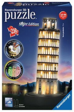 Ravensburger 3d Puzzle Torre Inclinada De Pisa De Noche