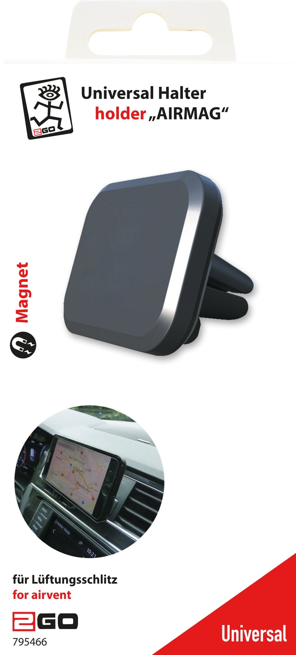 EAN 4010425954662 - 2GO 795466 soporte Soporte pasivo Teléfono móvil/smartphone Negro, Gris imagen 4