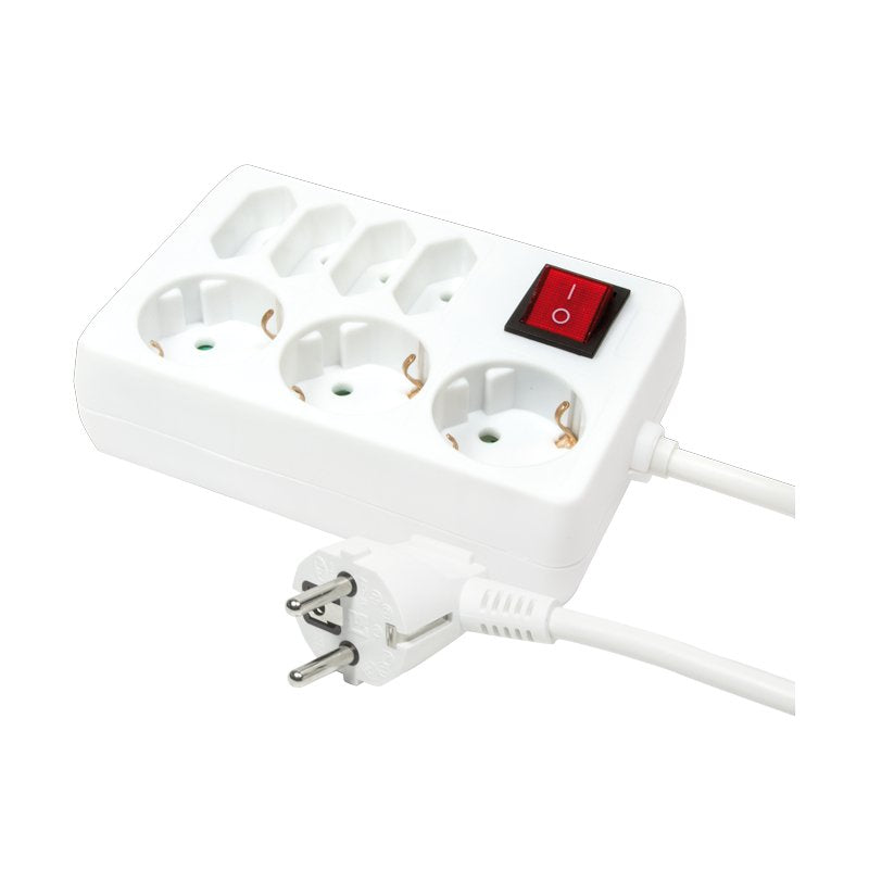 EAN 4052792031386 - LogiLink LPS210 base múltiple 5 m 7 salidas AC Blanco imagen 1