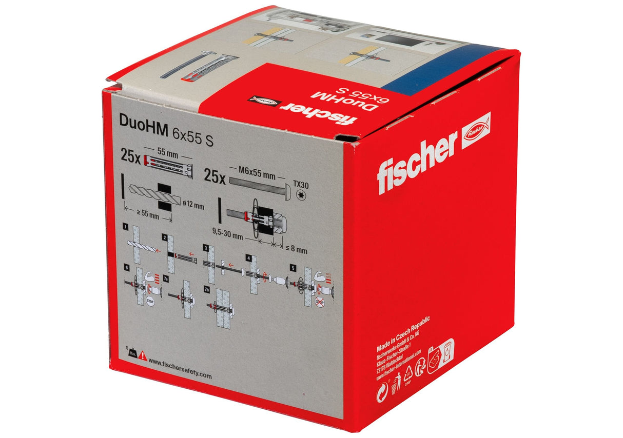 EAN 4048962524031 - Fischer DuoHM 6 x 55 S PH TX Enchufe de pared 55 mm imagen 7