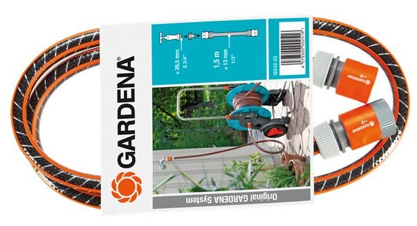 Gardena 18040-20 Manguera De Jardín 1,5 M Negro, Naranja