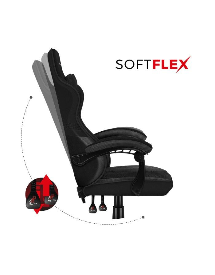 EAN 5903796013153 - Huzaro FORCE 4.4 CARBON Silla para videojuegos de PC Asiento (de seguridad) de butaca Negro, Carbono imagen 9