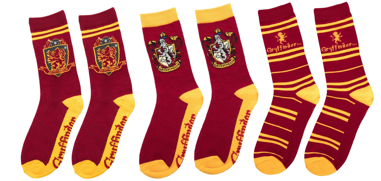 Set 3 Calcetines Gryffindor Harry Potter