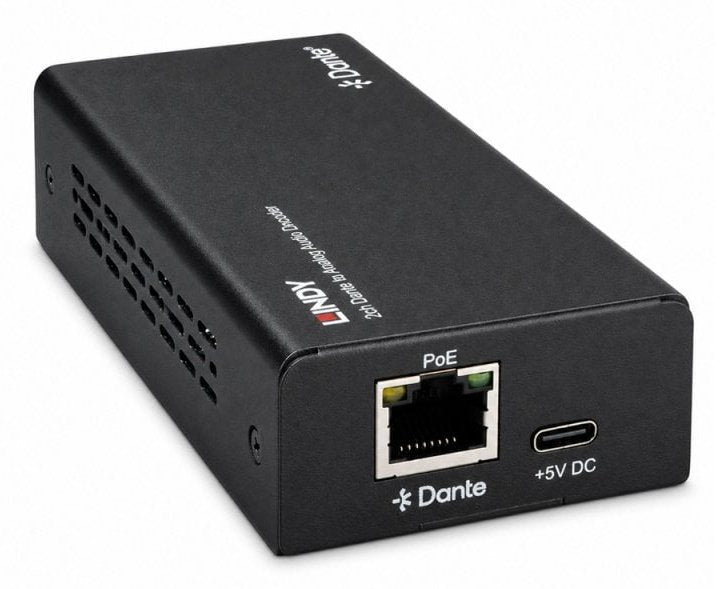 2ch Dante To Analog Audio Decoder