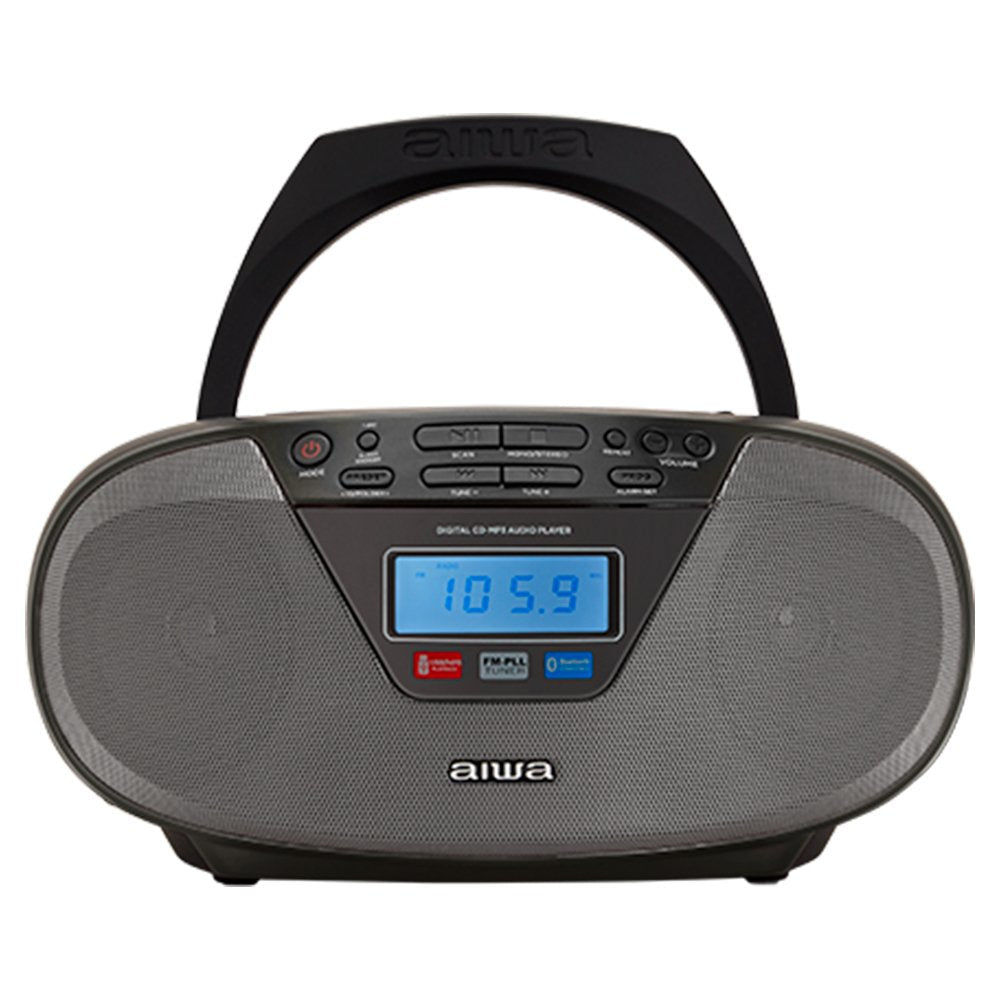 Radio Cd Portátil Aiwa Bbtu 400bk 6w Rms Usb Bluetooth