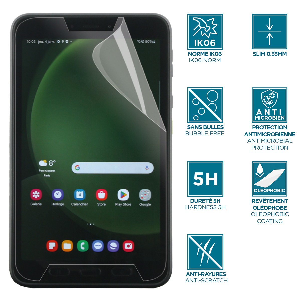 EAN 3700992531311 - Mobilis 036315 protector de pantalla para tableta Samsung 1 pieza(s) imagen 2