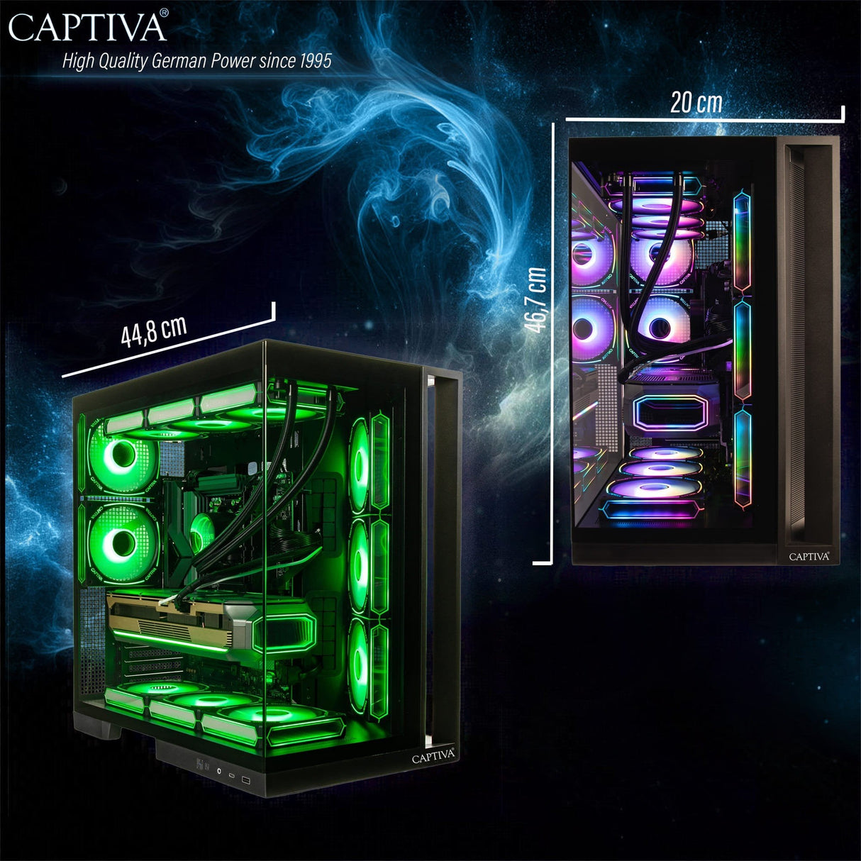 Captiva Pc Highend Gaming I10-2668 Cu7 270k Plus 32gb 1tbssd Rtx5070ti W11 Home