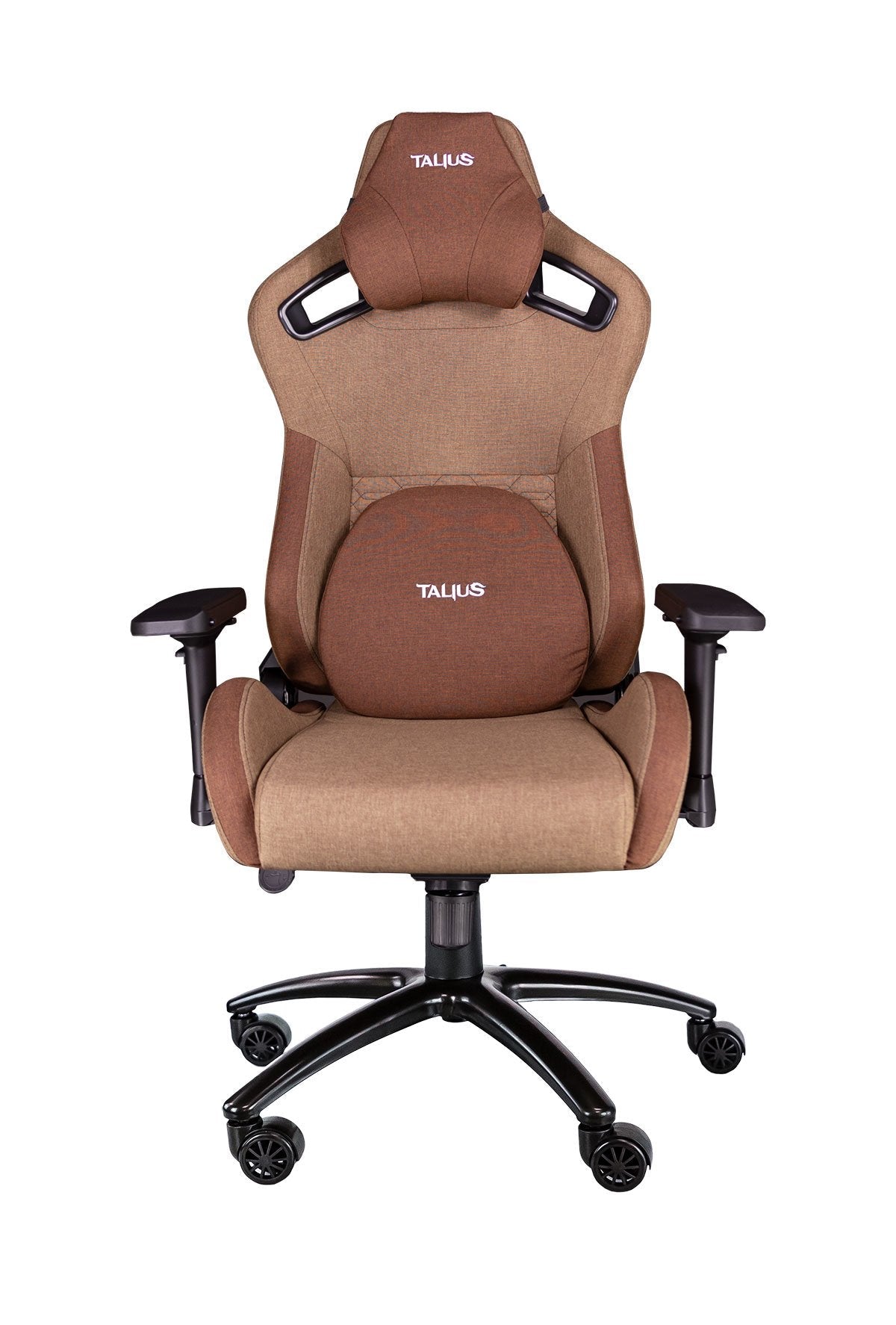 Talius Silla Raptor Gaming Negra/Marron 4d, Frog, Base Metal, Ruedas Nylon, Hasta 170kg