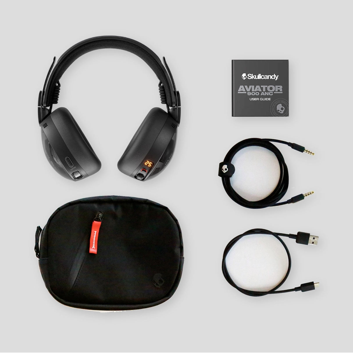 Aviator 900 Anc Tws Inalámbricoe Kopfhörer, Schwarz Bluetooth Over-Ear Active Noise Canceling