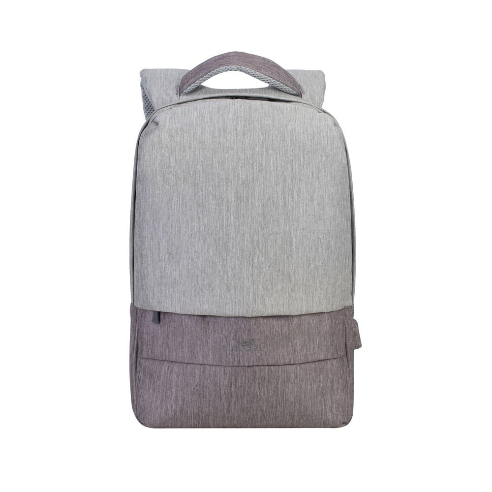 Mochila Riva Nb Prater 15.6" 7562 Gris/Moca