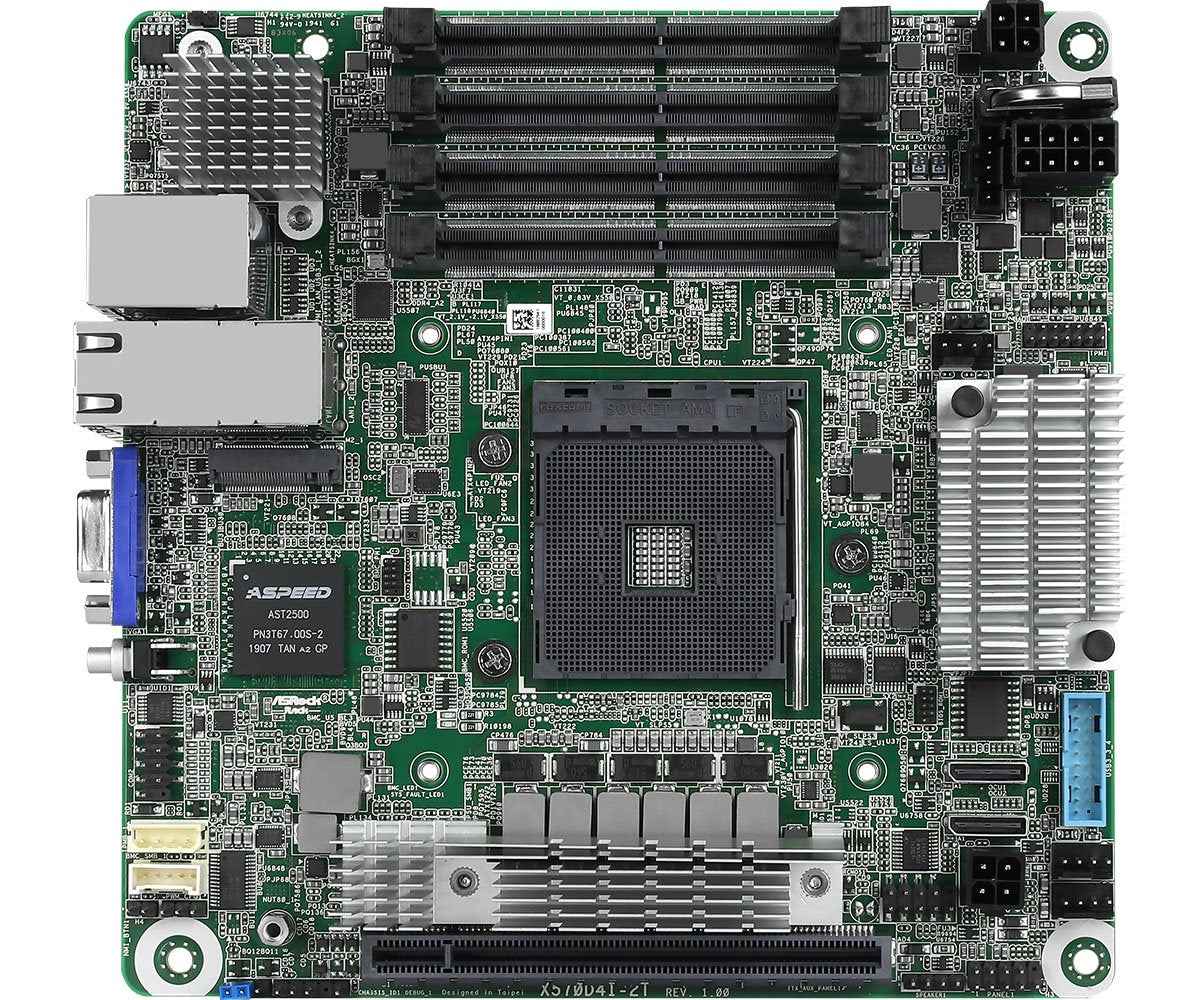 EAN 4710483931352 - Asrock X570D4I-2T placa base AMD X570 Zócalo AM4 mini ITX imagen 1