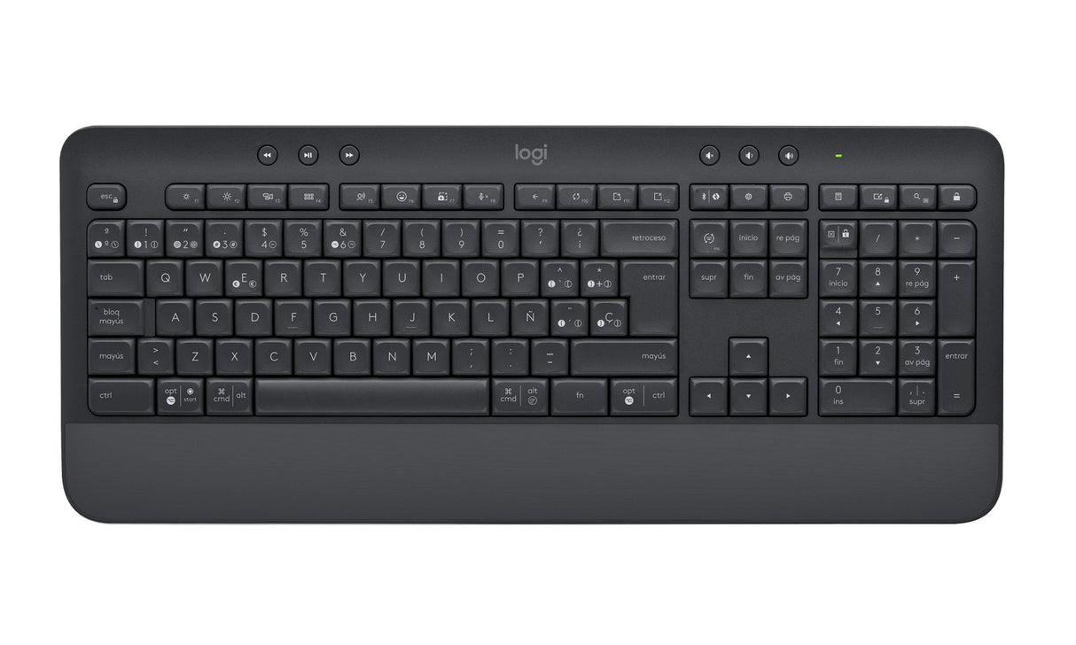 Teclado Español Logitech K650 Signature Bluetooth Qwerty Grafito