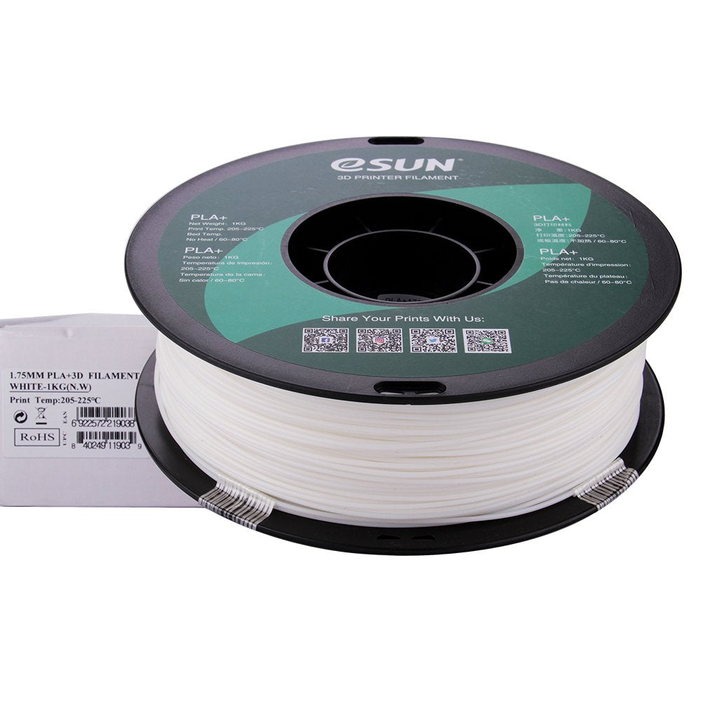 Esun Filamento 3d Pla+ 1.75mm Blanco 1kg