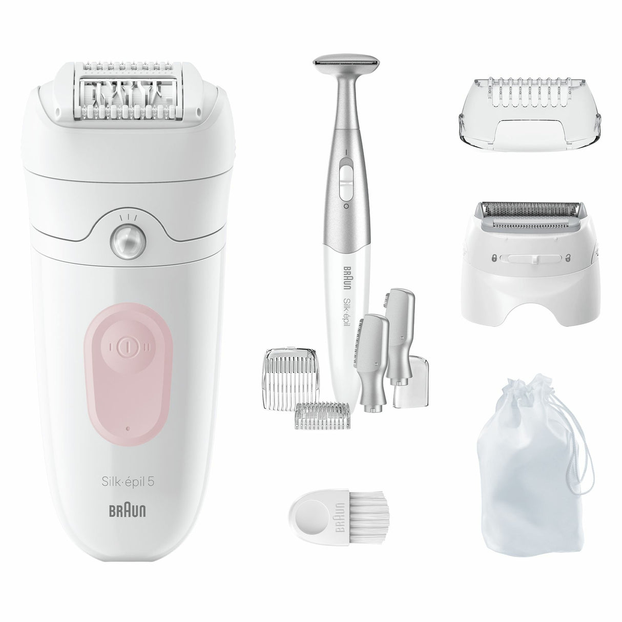 EAN 7500435225007 - Braun Silk-épil 5 5-230 28 pinzas Rosa, Blanco imagen 4